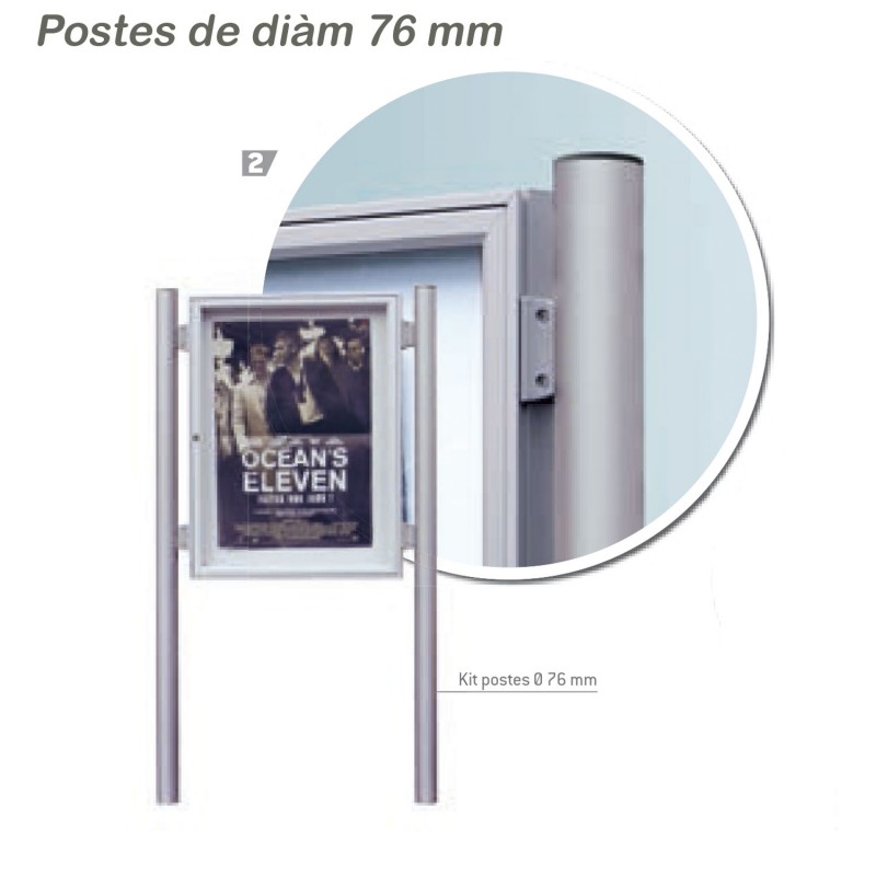 Kit de Postes per vitrines d'informació